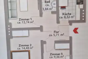 Renovierte 3 Zimmerwohnung in Huckelriede – Bremen – Vorschaubild 3