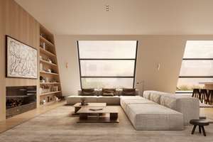 Penthouse Deluxe am Lietzensee: Aufdachterrasse mit Parkblick, 230m2 im Loftstyle und Sauna – Kaiserdamm 102, 14057 Charlottenburg, Berlin – Vorschaubild 2