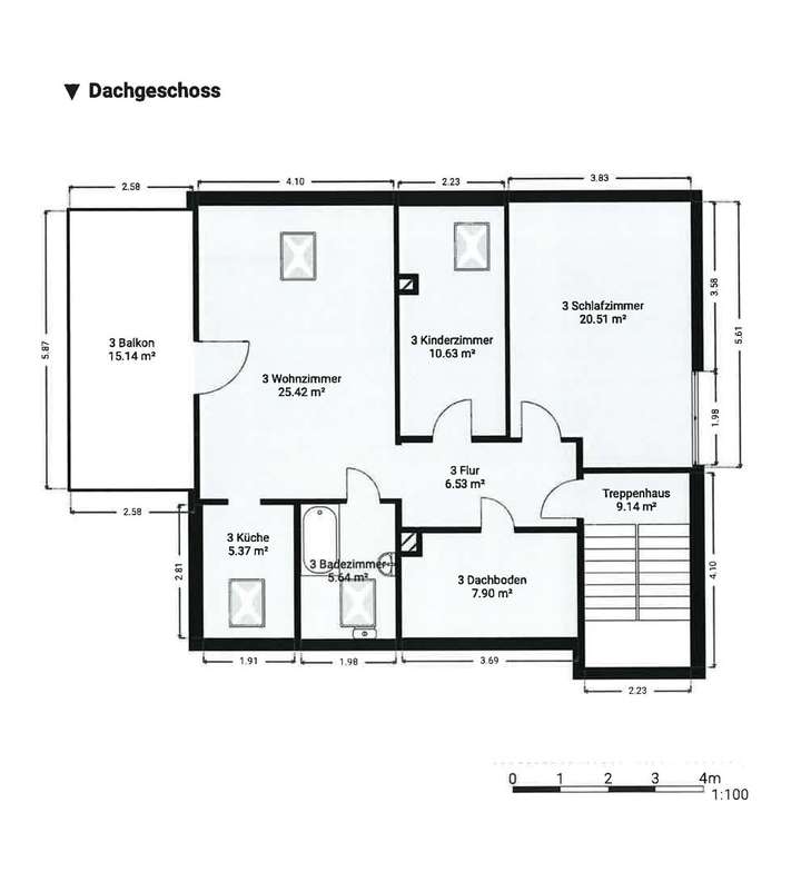 Grundriss Dachgeschoss