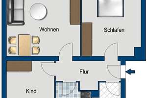 Familienfreundliches Wohnen mit durchdachtem Grundriss – Johannes-R.-Becher-Str. 61, 14478 Waldstadt I, Potsdam – Vorschaubild 3