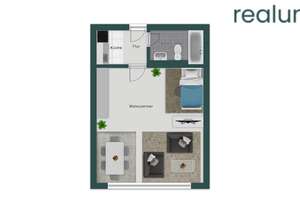 1 ZI ETW  mit TG Platz – auch als Ferienwohnung/Airbnb nutzbar – Die vollständige Adresse der Immobilie erhältst du vom Anbieter., 55116 Altstadt, Mainz – Vorschaubild 9