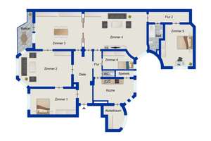 Friedenauer Altbau-Traum: 5,5-Zimmer-Wohnung mit Südost-Balkon in Berlin Friedenau – Die vollständige Adresse der Immobilie erhältst du vom Anbieter., 12161 Friedenau, Berlin – Vorschaubild 14