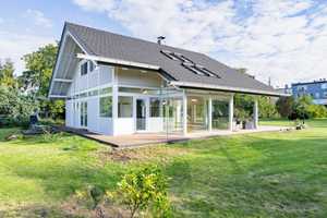 Neuwertiges, energieeffizientes Fachwerkhaus mit großem Traum-Grundstück und umlaufender Terrasse – Magdeburg – Vorschaubild 2