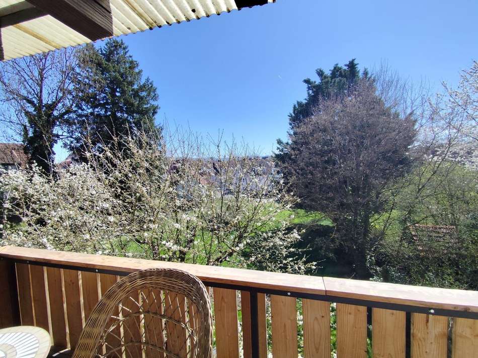 Ausblick Balkon