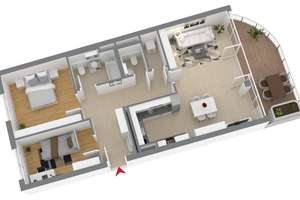 Helle 3-Zimmer-Wohnung mit EBK und Südbalkon – Hermann-Weinhauser-Straße 67, 81673 Echarding, München – Vorschaubild 17