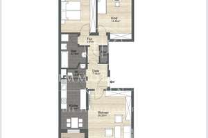 Top gepflegte Wohnung mit Loggia – Die vollständige Adresse der Immobilie erhältst du vom Anbieter., 86199 Göggingen-Nordost, Augsburg – Vorschaubild 14