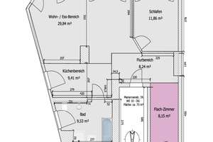 Wohnen mit Charakter: 2-Zimmer-Dachgeschosswohnung in Magdeburg – 39122 Fermersleben, Magdeburg – Vorschaubild 2