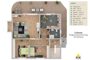 🏡 Ruhig & modernisiert: 3-Zimmer-Erdgeschosswohnung mit Terrasse, Keller & Wärmepumpe in Köln – Penningsfelder Weg 89, 51069 Dellbrück, Köln – Vorschaubild 7