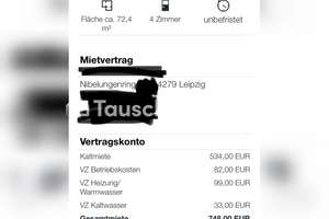 Tauschwohnung: Optimal geschnittene 4-Raum Wg im Grünen – Die vollständige Adresse der Immobilie erhältst du vom Anbieter., 4279 Lößnig, Leipzig – Vorschaubild 2
