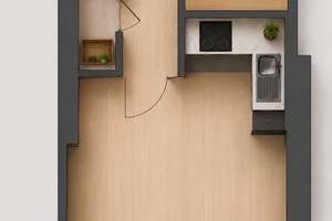 Moderne Singlewohnung mit offenem Wohnkonzept! – Eleonorenstraße 6, 65185 Westend / Bleichstraße, Wiesbaden – Vorschaubild 3