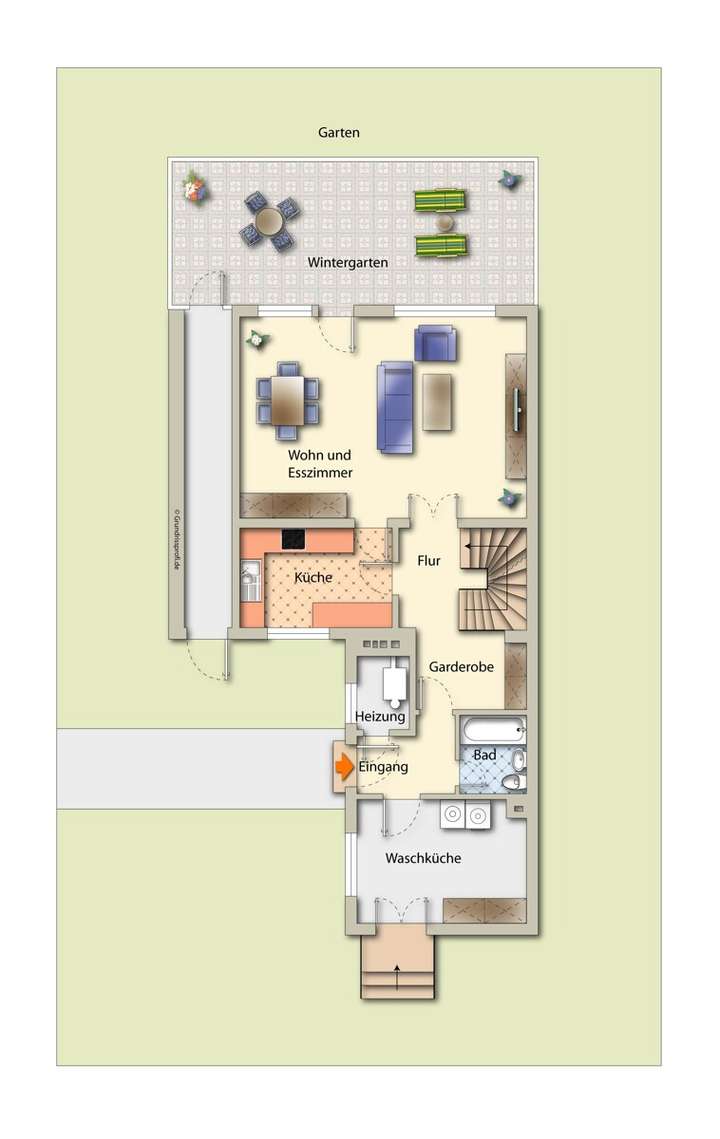 Hinterhaus-Erdgeschoss