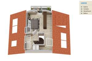 Erstbezug: Zentral gelegene 3-Zimmer-Maisonette-Wohnung inkl. 2 Balkone und Garage in S-Feuerbach – Die vollständige Adresse der Immobilie erhältst du vom Anbieter., 70469 Feuerbach-Mitte, Stuttgart – Vorschaubild 14