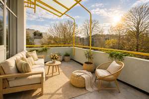 Helle 3-Zimmer-Wohnung in Bogenhausen mit sonnigem Süd-Balkon