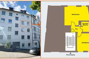 Ansprechende 2-Zimmer-Wohnung in Hagen-Eilpe mit Einbauküche (saniert/renoviert) – Hohle Straße 6, 58091 Hagen – Vorschaubild 2