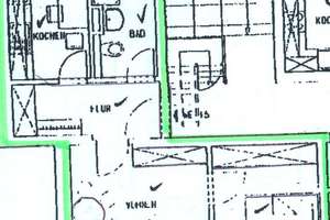 Wohnen im DG - frei ab 1.4.26  - zzgl. EBK *** Küche mit Balkon - Bad mit Fenster – Orthstraße 17, 9131 Hilbersdorf, Chemnitz – Vorschaubild 8