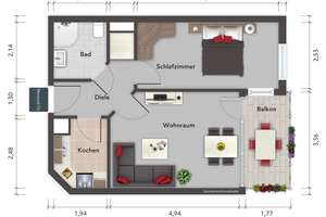 Vermietete 2-Zimmer-Wohnung mit Aufzug und Balkon direkt an der Elbe - Wentzel Dr. – Die vollständige Adresse der Immobilie erhältst du vom Anbieter., 20539 Rothenburgsort, Hamburg – Vorschaubild 2