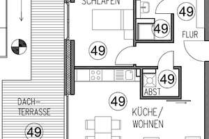 Exklusiv! Dachterrasse mit Südausrichtung - großzügige 3 Zimmer Wohnung im Hafen – Achtersteven 2, 26122 Innenstadt, Oldenburg (Oldenburg) – Vorschaubild 9