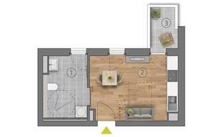 Modernes 1-Zimmer-Apartment in Mainz-Zahlbach