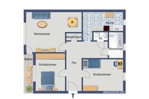 3 Raum Wohnung frei! – Dodeshausweg 67, 49088 Dodesheide, Osnabrück – Vorschaubild 2