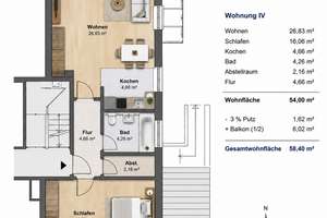 Vermietete Kapitalanlage nahe Ostpark | 15.516 € Jahresmiete | Balkon, Duplexparker & Keller – Die vollständige Adresse der Immobilie erhältst du vom Anbieter., 81825 Berg am Laim Ost, München – Vorschaubild 9