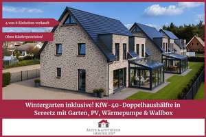 Wintergarten inklusive! KfW-40-Doppelhaushälfte in 
Sereetz mit Garten, PV, Wärmepumpe & Wallbox – Die vollständige Adresse der Immobilie erhältst du vom Anbieter., 23611 Bad Schwartau – Vorschaubild 1