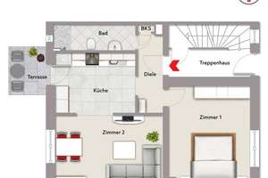 Dreifamilienhaus in Nürnberg-Zerzabelshof – Die vollständige Adresse der Immobilie erhältst du vom Anbieter., 90480 Gleißhammer, Nürnberg – Vorschaubild 4