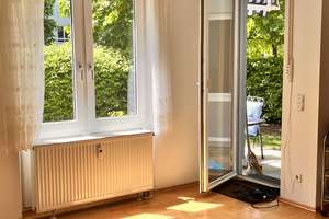 Helle 3-Zimmer Terrassenwohnung (teilmöbliert) in Oberföhring mit Garten für 2 Jahre befristet  – Die vollständige Adresse der Immobilie erhältst du vom Anbieter., 81927 Oberföhring, München – Vorschaubild 2