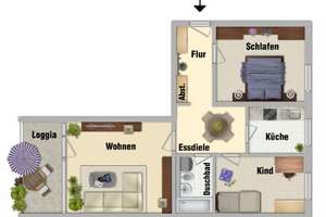 Gepflegte 3-Zimmer-Wohnung mit Balkon und EBK in München – Hauzenberger Straße 14, 80687 Friedenheim, München – Vorschaubild 16