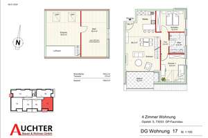 Ruhige Wohnlage: 4 Zimmer Maisonette-Wohnung mit Balkon (Wo17) – Opelstraße 5, 73035 Göppingen – Vorschaubild 5