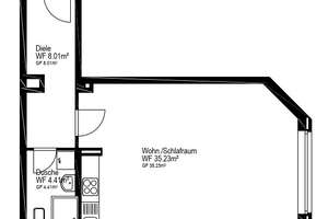 Bezugsfrei & Renditestark: 1-Zimmerappartement in begehrter Lage von Köln-Sülz zu verkaufen! – 50937 Klettenberg, Köln – Vorschaubild 10