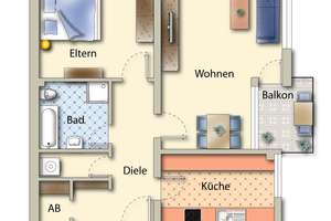 Attraktiv! Hochwertige 2,5 Raum Wohnung in begehrter Wohnlage! GE-Heßler! – Lerckenshof 8, 45883 Heßler, Gelsenkirchen – Vorschaubild 14