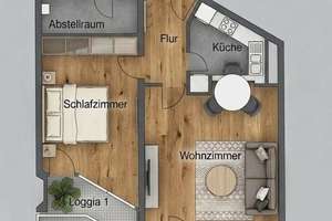 Stilvoll renovierte 2-Zimmer-Wohnung mit Panoramablick & neuer Einbauküche – Collinistr. 5, 68161 Schwetzingerstadt/Oststadt, Mannheim – Vorschaubild 10