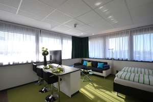 ab 01.10. Schicke 1-Zimmer-Penthouse-Wohnung, bequem und komplett ausgestattet, Innenstadt Offenbach – 63065 Hochschule für Gestaltung, Offenbach am Main – Vorschaubild 3