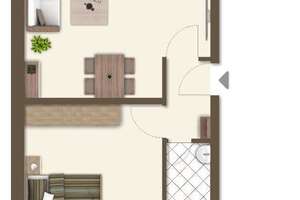Gemütliche 2-Zimmer-Wohnung mit Aufzug  und  zwei Loggien in Düsseldorf-Pempelfort
 – 40476 Pempelfort, Düsseldorf – Vorschaubild 8