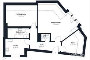 Stilvoll wohnen auf der Maschseeseite – großzügige 3-Zimmer-Wohnung mit Balkon – 30173 Südstadt, Hannover – Vorschaubild 14