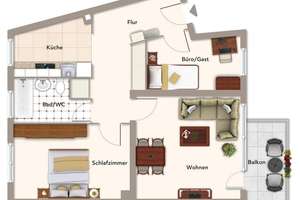 Ankommen, durchatmen, wohlfühlen – Ihr neues Zuhause mit Sonnenbalkon und Wohlfühlcharakter – Die vollständige Adresse der Immobilie erhältst du vom Anbieter., 12249 Lankwitz, Berlin – Vorschaubild 8
