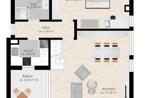 Helle und Freundliche 2-Zi. Wohnung mit Galerie in ruhiger Wohnlage von Hadern! – Die vollständige Adresse der Immobilie erhältst du vom Anbieter., 81375 Neuhadern, München – Vorschaubild 15