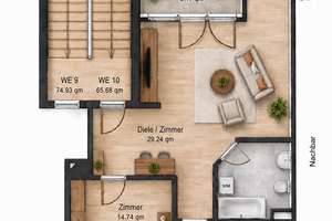 Kapitalanlage in aufstrebender Wohnlage – Vermietete Dachgeschosswohnung – 4177 Altlindenau, Leipzig – Vorschaubild 13