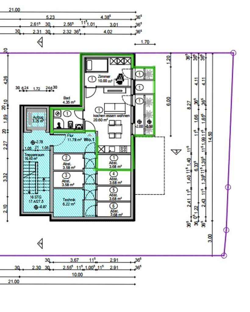 Immobilie in Lorsch - „Peter14 - Moderne Architektur trifft Klosterstadt-Charme“ Whg. 1 - Bild 1