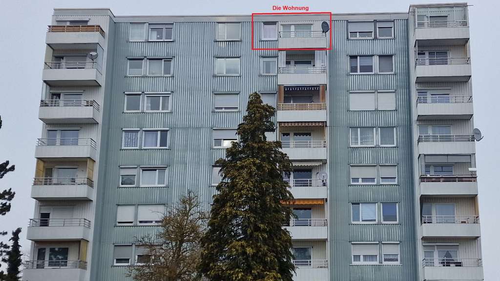 Immobilie in Neuburg an der Donau - 2 Zimmer Wohnung im 8. OG bietet tollen Ausblick über Neuburg! - Bild 1