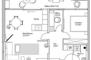 Süd-Westbalkon | Klima | Barrierearm – Die vollständige Adresse der Immobilie erhältst du vom Anbieter., 80897 Am Luitpoldpark, München – Vorschaubild 10