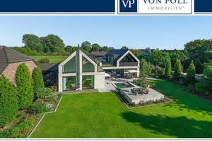 Exklusive Architektenvilla am Rheindamm – Wohnen auf höchstem Niveau – Die vollständige Adresse der Immobilie erhältst du vom Anbieter., 40668 Meerbusch – Vorschaubild 1