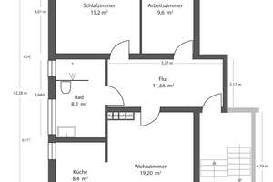 Hochwertig kernsanierte 3-Zi.-Wohnung 71 qm Eichenparkett, Südbalkon & Gartennutzung in ruhiger Lage – Die vollständige Adresse der Immobilie erhältst du vom Anbieter., 33102 Kernstadt, Paderborn – Vorschaubild 11