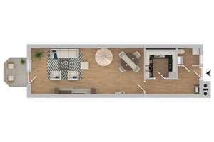 Wohnen auf zwei Ebenen: 2-Zimmer-Maisonette mit Balkon & TG-Box zum attraktiven Kaufpreis! – Öschelbronner Straße 6, 71126 Gäufelden – Vorschaubild 6