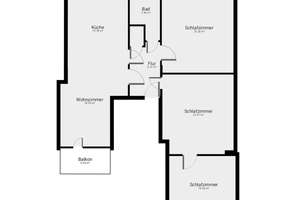 moderne Wohnung in zentraler Lage | Duschbad mit Fenster – Grenzstr. 66, 45881 Schalke, Gelsenkirchen – Vorschaubild 5