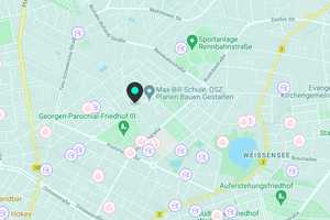 Oase in Weißensee, 2 Zimmer, 56 m², Parkett Eiche, EBK, Fußboden Hzg., Balkon – Gäblerstraße 62, 13086 Berlin – Vorschaubild 7