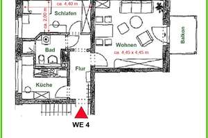 Hübsche kleine Whg im Heimgarten, mit schickem Duschbad und S/O-Balkon - Gepflegte, ruhige Lage – Heimgarten 69, 9127 Gablenz, Chemnitz – Vorschaubild 5