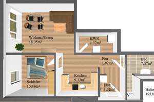 Hochwertige 55m2 Wohnung mit großer Terrasse auf Gut Hohenfelde – Hohenfelder Weg 28, 49536 Lienen – Vorschaubild 16