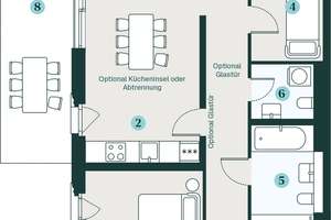 Moderne 3-Zimmer-Wohnung mit individuellem Grundriss – Schützenplatz 8, 1067 Wilsdruffer Vorstadt/Seevorstadt-West, Dresden – Vorschaubild 2
