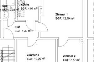 Kleine 3 ZKB mit Balkon! – Hebbelstraße 86, 34125 Kassel – Vorschaubild 2